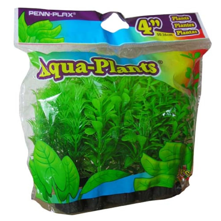Penn Plax Műnövény 10,2cm szett 6db három fajta zöld növény kettesével