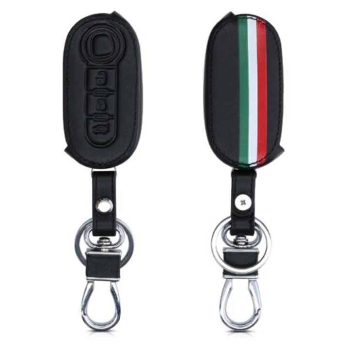 Autókulcs fedél Fiat / Lanica - 3 gomb, Eco bőr, többszínű, 46923.03