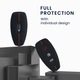 Husa cheie auto Kwmobile pentru Ford Fiesta IV, Focus III, Galaxy, Fusion, anti-alunecare, TPU, negru, rosu