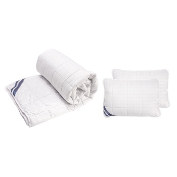 Set pilota 180x200 cm, 300 g si 2 perne 50x70 cm Somnart, microfibra matlasata, cu fibre de carbon Set pilota 180x200 cm, 300 g si 2 perne 50x70 cm Somnart, microfibra matlasata, cu fibre de carbon