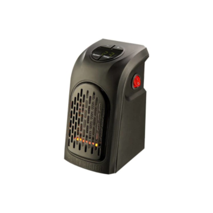viMAG® Mini hősugárzó, Hordozható fali fűtőtest, Alacsony fogyasztás, 230V, 400W