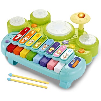 Instrument muzical 3 in 1 Swissant, Multicolor Instrument muzical 3 in 1 Swissant, Multicolor