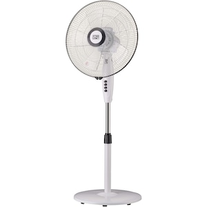 Ventilator cu picior Star-Light FBWB-60W, 60W, 40 cm diametru, 3 trepte, miscare oscilatorie, picior reglabil pe inaltime, talpa rotunda, Alb/Negru