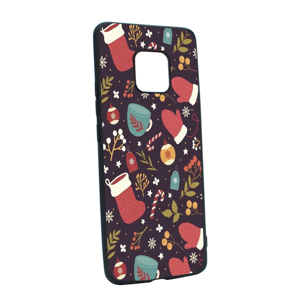 Husa Silicon Xmas, compatibila cu Motorola Moto E7 Plus, rezistenta la uzura, anti-alunecare, B329