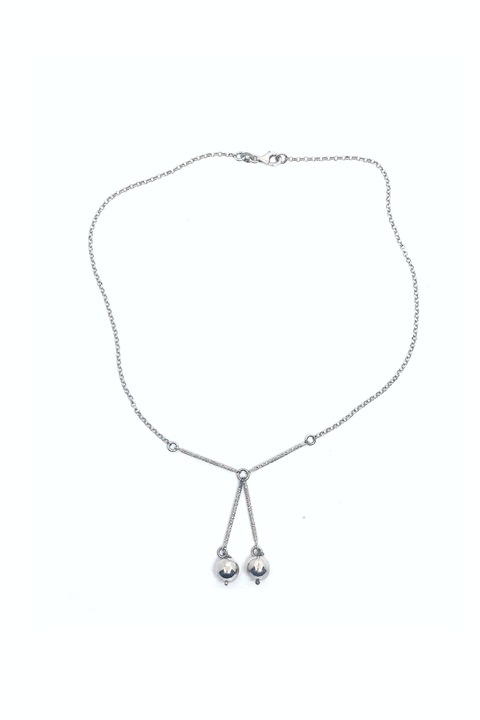 Lant din argint de 925, cu pandant cu bile