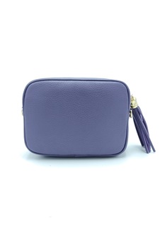 Geanta casual Carla Da Firenze din piele naturala tip dollaro, de mana si umar, lila prafuit, LaRue Geanta casual Carla Da Firenze din piele naturala tip dollaro, de mana si umar, lila prafuit, LaRue