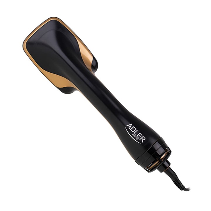 Сешоар и четка 2в1 adler ad 2023, 1300w, йонизация, черен/златист