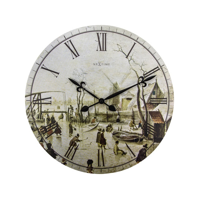 Ceas de perete, NeXtime, Kinegrama Star, 50 cm, multicolor