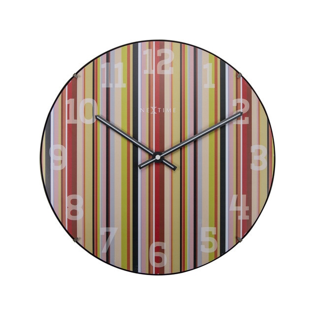 Ceas de perete, NeXtime, 35 cm, multicolor. lemn