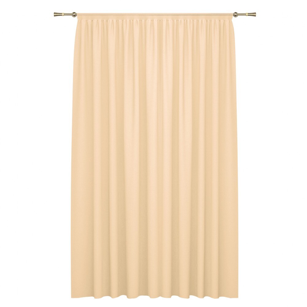 Perdea voal L 150x260 cm prindere cu rejansa culoare crem inchis