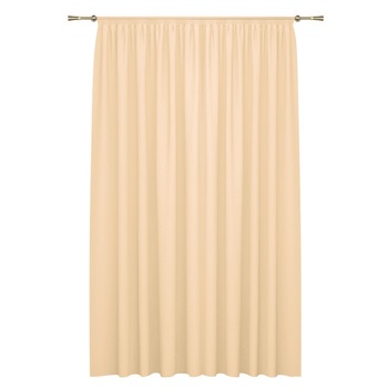 Perdea voal L 200x260 cm prindere cu rejansa culoare crem inchis Perdea voal L 200x260 cm prindere cu rejansa culoare crem inchis