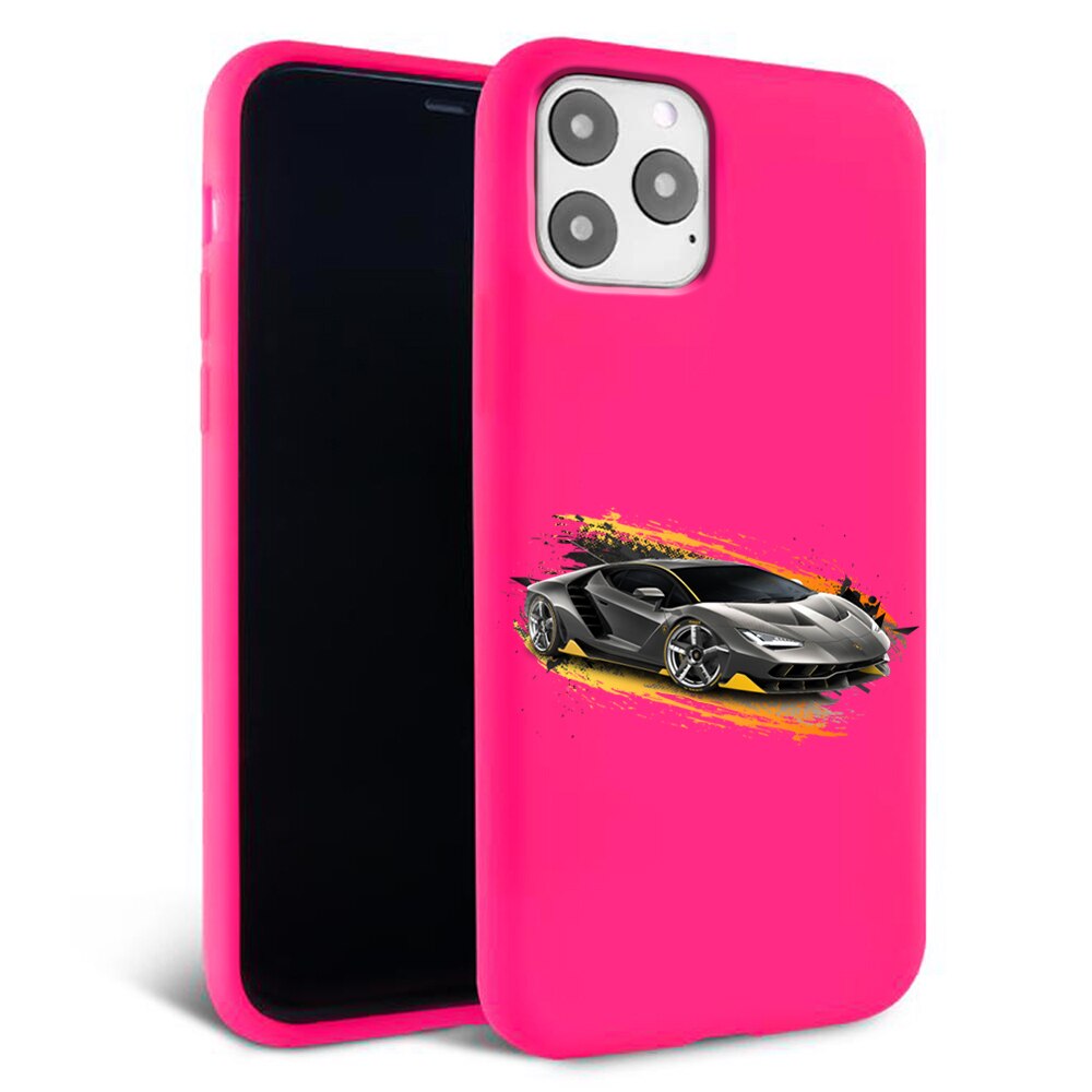 Husa pentru iPhone 11 ProMax - Silicon FlexiSoft - Lambo Roz
