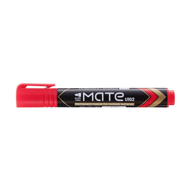 Marker Permanent Varf Rotund 1.5Mm, Mate Deli, Rosu