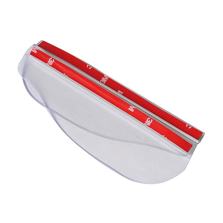 Set 2 protectii de ploaie pentru oglinzi masina, material plastic, transparente