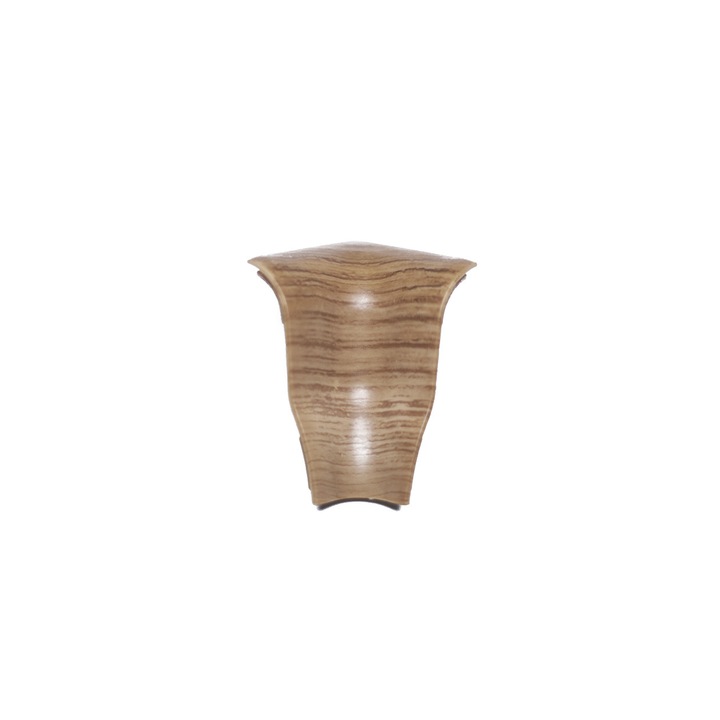 Set colt interior pentru plinta PVC VKP, 4 bucati, 53x25 mm, stejar inchis