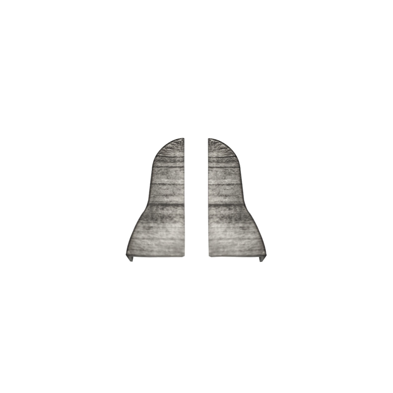 Set terminatie stanga/dreapta pentru plinta PVC VKP, 53x15 mm, vintage