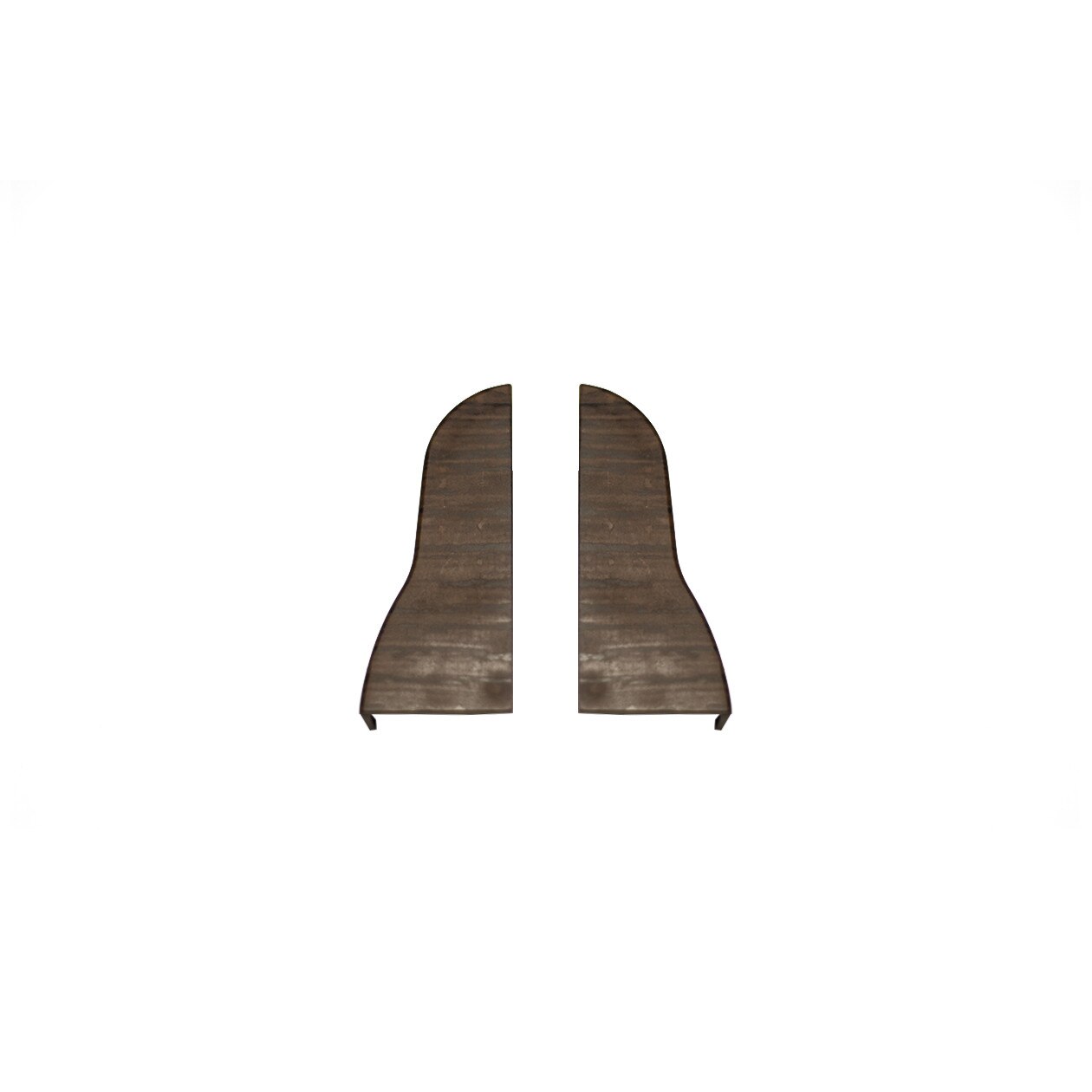 Set terminatie stanga/dreapta pentru plinta PVC VKP, 53x15 mm, wenge bosa