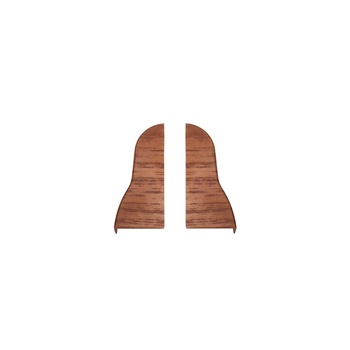 Set terminatie stanga/dreapta pentru plinta PVC VKP, 53x15 mm, mahon Set terminatie stanga/dreapta pentru plinta PVC VKP, 53x15 mm, mahon