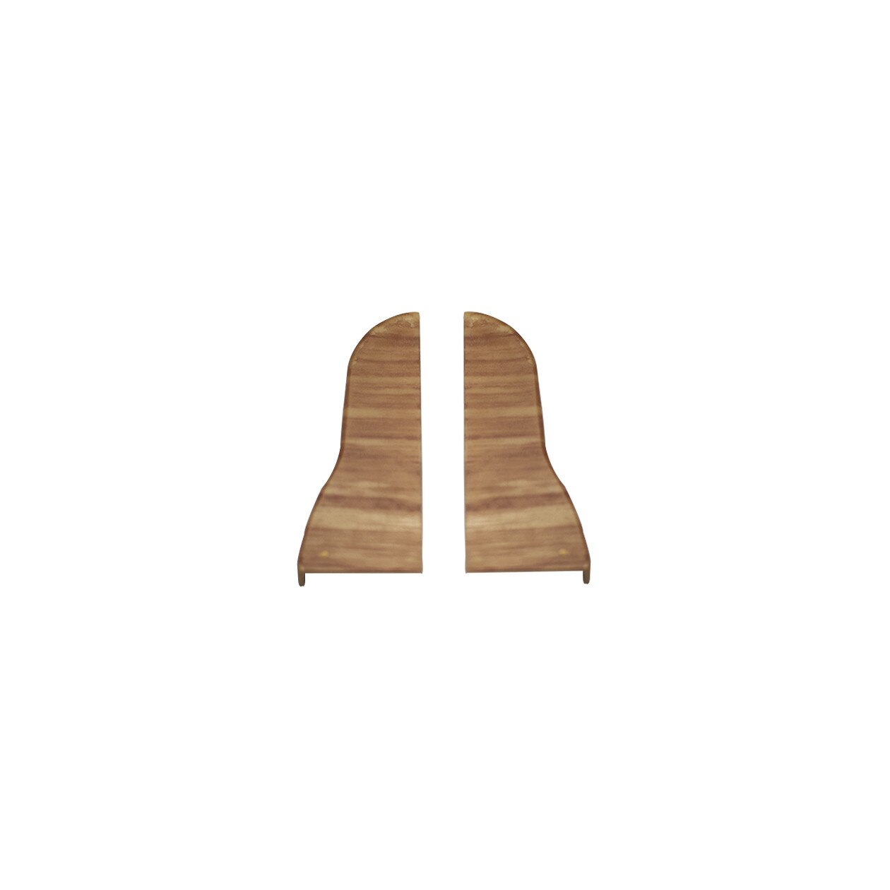 Set terminatie stanga/dreapta pentru plinta PVC VKP, 53x15 mm, stejar galben
