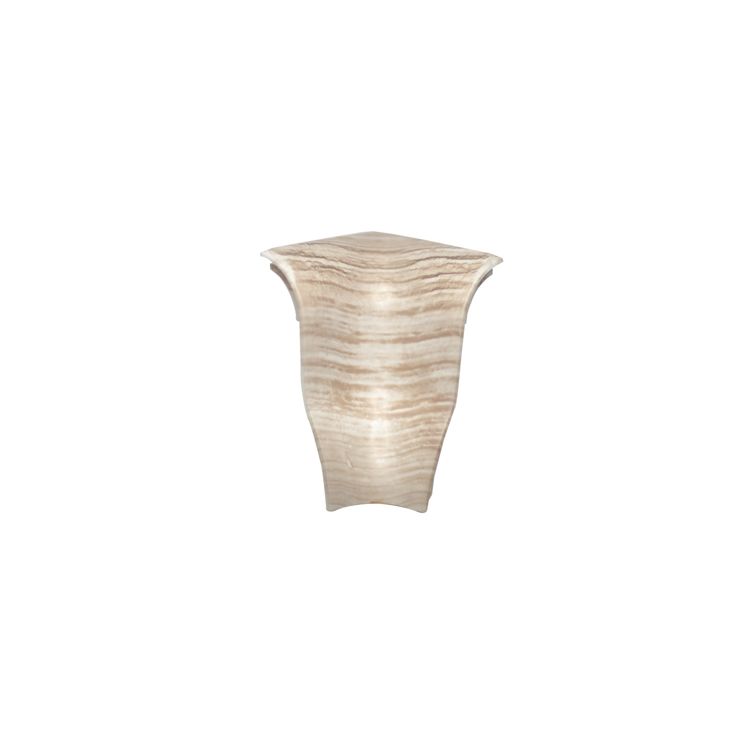 Set colt interior pentru plinta PVC VKP, 4 bucati, 53x25 mm, stejar alb
