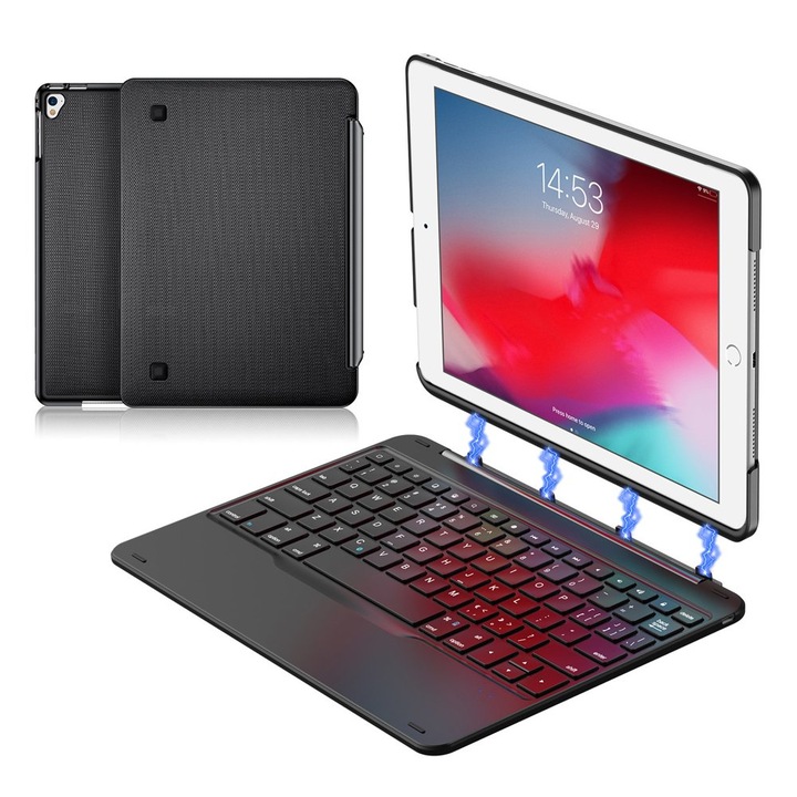 Калъф за таблет Dux Ducis с клавиатура за Ipad Pro 9.7" 2016/ Ipad Air 2, черен