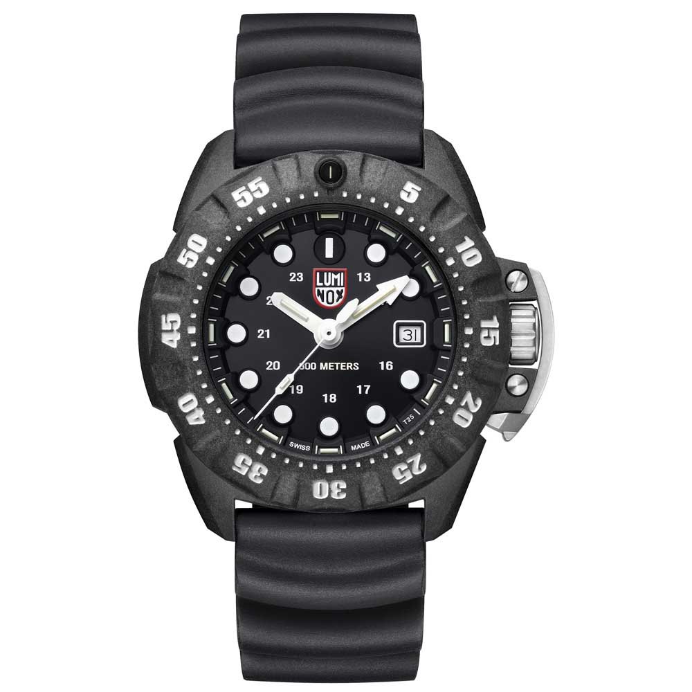 Ceas Luminox Scott Cassell, Deep Dive Carbon 1551, 45 mm, Otel inoxidabil, Negru