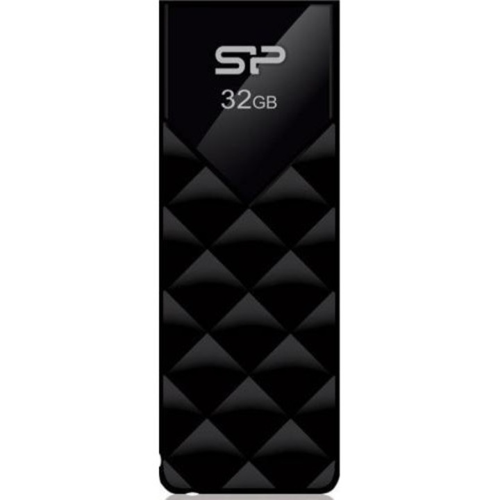 Pachet USB Silicon Power Ultima U03 32GB USB 2.0 Negru - SMC00385 + Suport magnetic Tellur MCM3 pentru ventilatie, plastic, Negru