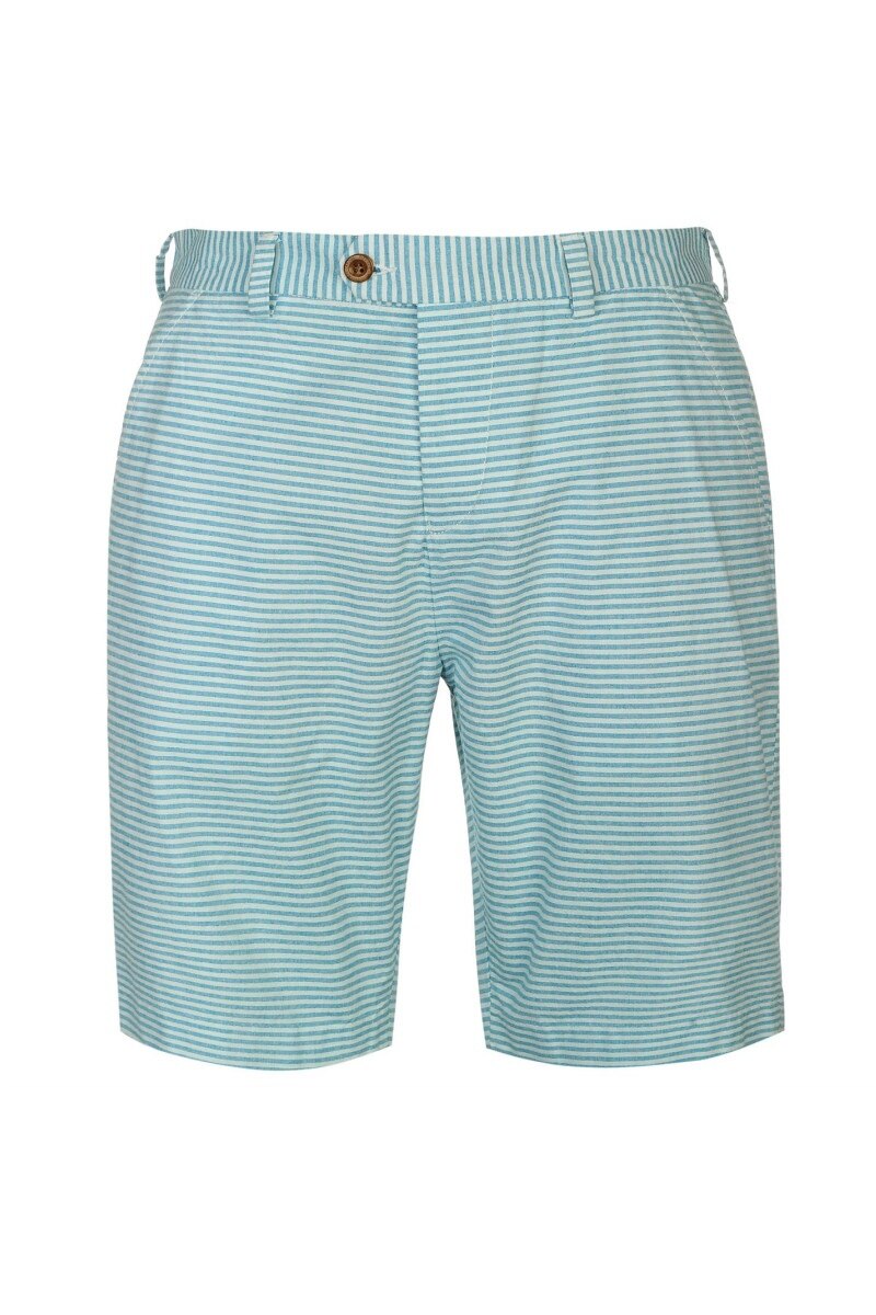 Pantaloni scurti pentru barbati, Pierre Cardin, Bumbac, Albastru deschis/Alb, L
