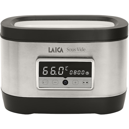 Aparat de gatit Sous Vide Laica SVC200, 700W, 8 litri, display LED, Negru/Inox