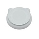 Farfurie Bo Jungle cu ventuza, din silicon, urs, gri