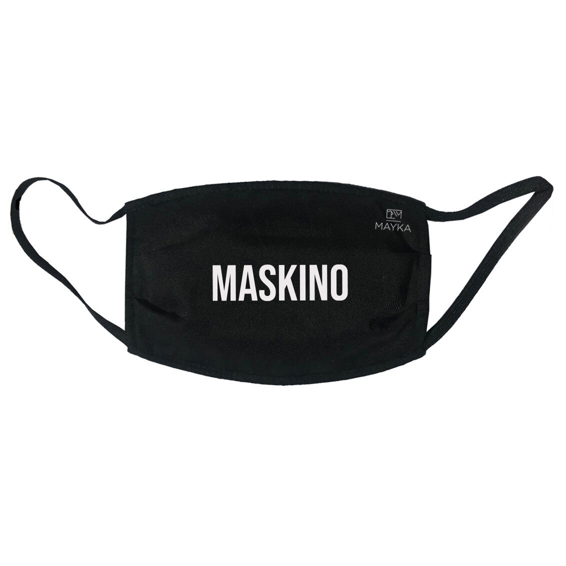 Masca personalizata reutilizabila, pentru adulti, din material textil, cu imprimeu ”MASKINO