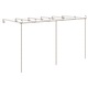 Arcada de gradina, pentru trandafiri, vidaXL, Metal, 6 x 3 x 2,5 m, Maro antichizat