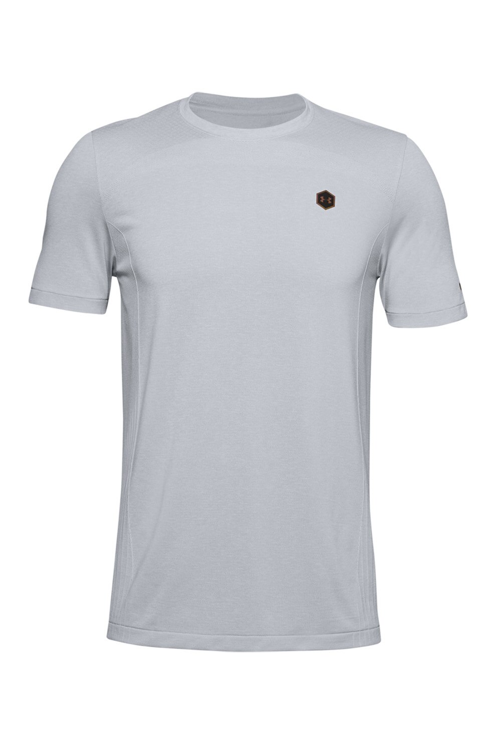 Under Armour, Tricou fara cusaturi pentru antrenament Rush, Gri