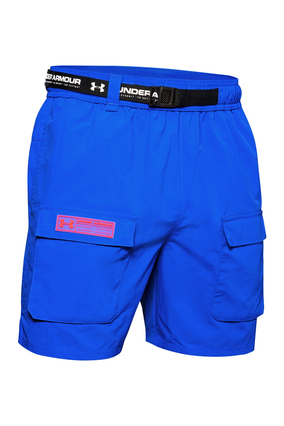 Under Armour, Bermude cargo cu o curea STM 2.1, Albastru royal/negru