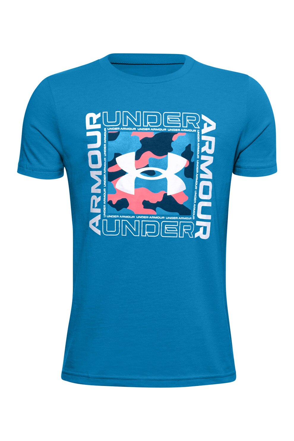 Under Armour, Tricou pentru antrenament Live Rival, Albastru/Alb