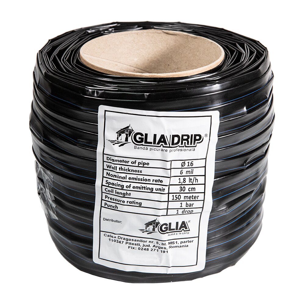 Banda de picurare 6mil, 30cm, 1.8l/h, 150ml