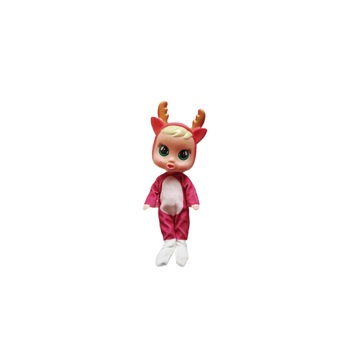 Set papusa Cry Babies cu accesorii medicale, renul Rosie Set papusa Cry Babies cu accesorii medicale, renul Rosie