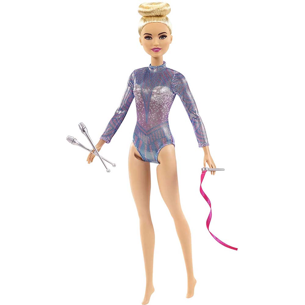 Papusa Barbie gimnasta, blonda, 3 ani+