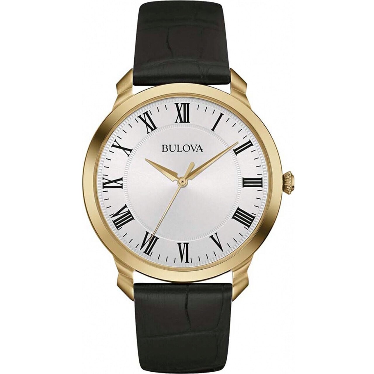 Ceas barbatesc Bulova 97A123, Quartz, 41mm, 3ATM, Auriu