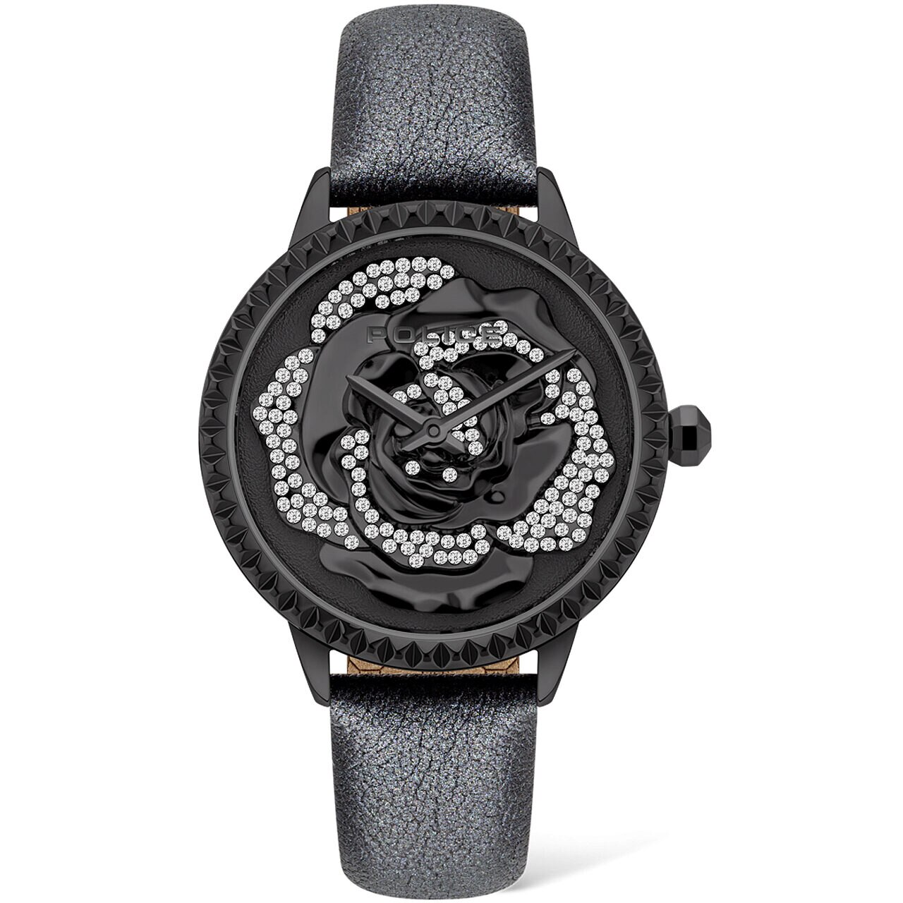 Ceas de dama Police PL16073BSB.02, Quartz, 32mm, 3ATM, Negru