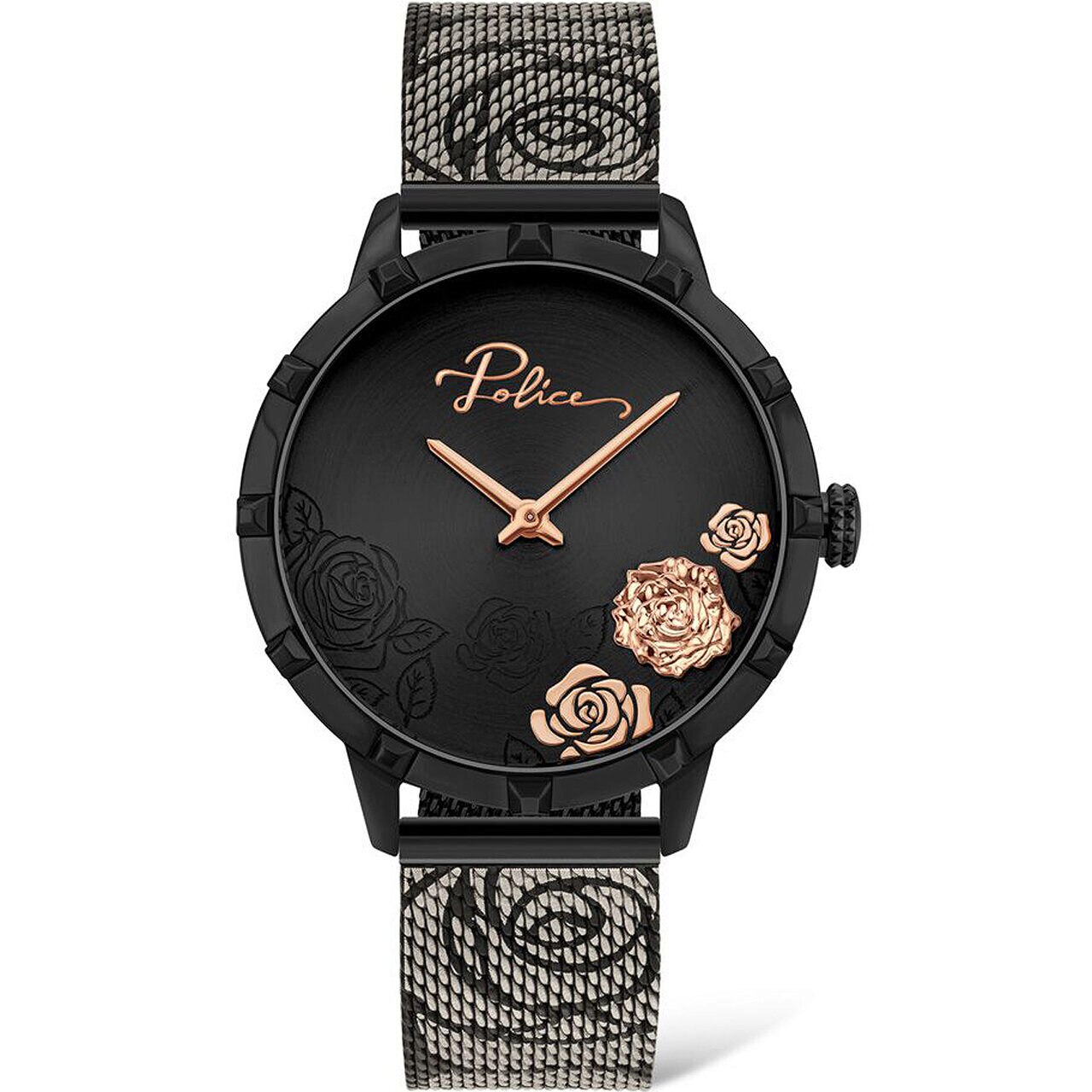 Ceas de dama Police PL16040MSB.02MM, Quartz, 36mm, 3ATM, Negru