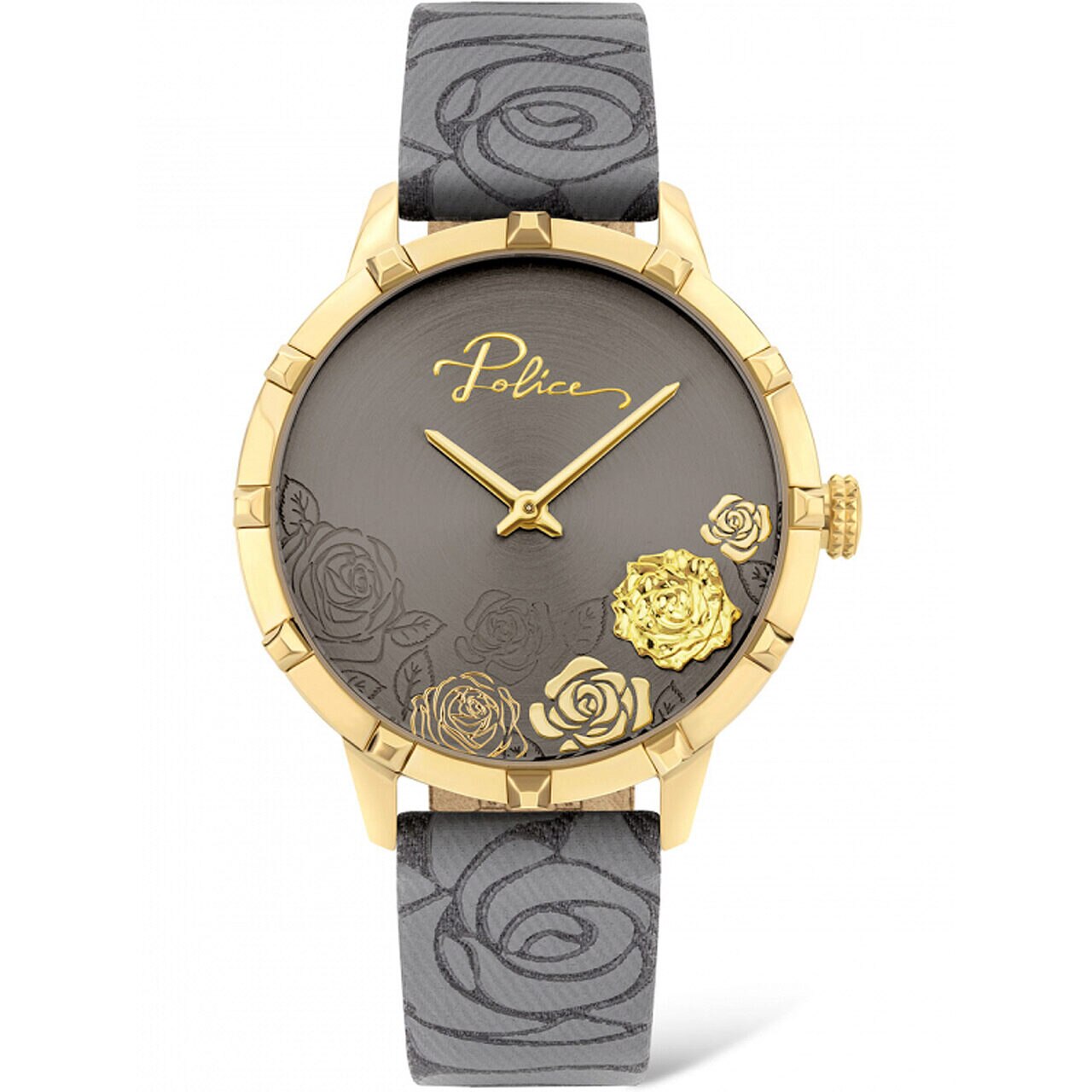 Ceas de dama Police PL16040MSG.61, Quartz, 36mm, 3ATM, Auriu