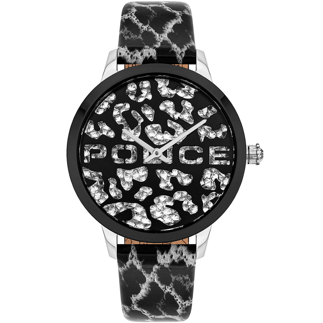 Ceas de dama Police PL16028MSTB.02, Quartz, 36mm, 3ATM, Argintiu