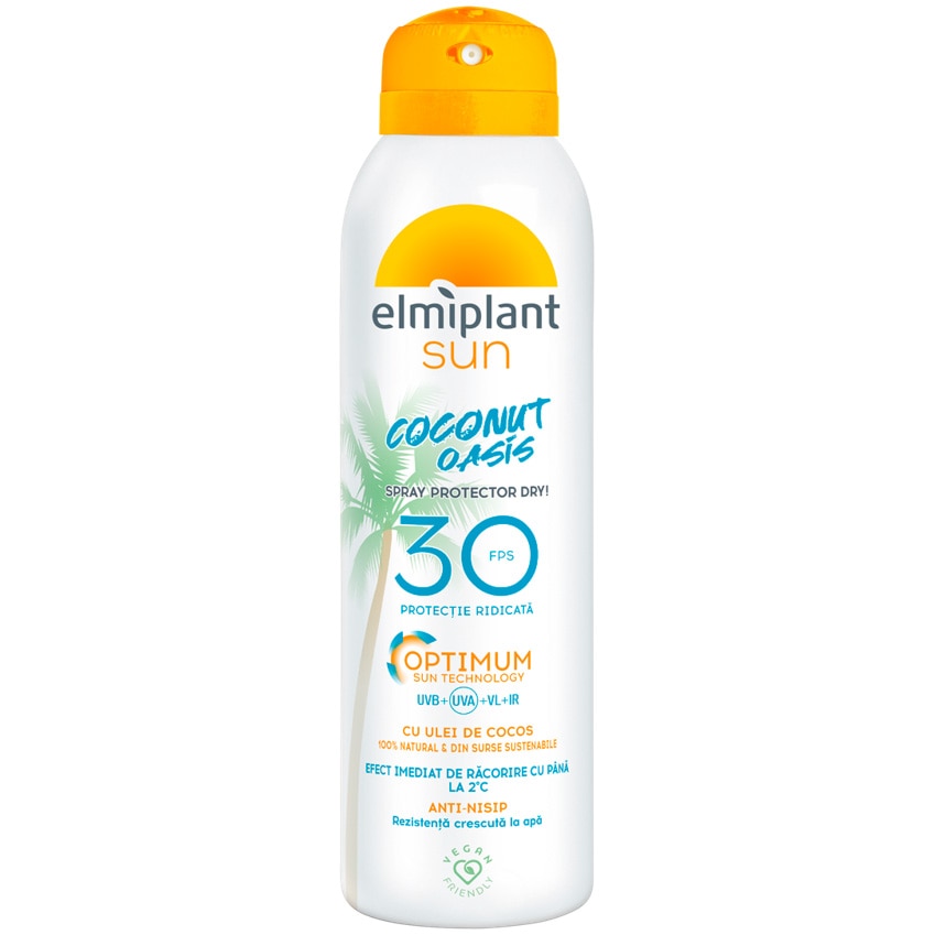 Spray cu protectie solara Elmiplant Sun Coconut Oasis SPF 30, 150 ml