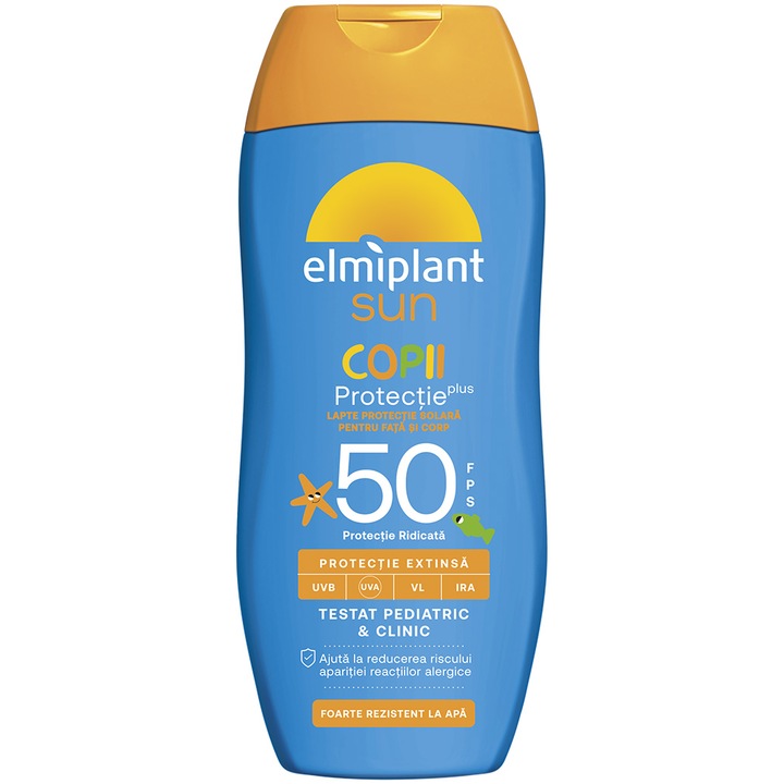 Lotiune cu protectie solara Elmiplant Sun Kids SPF 50, pentru copii, 200 ml