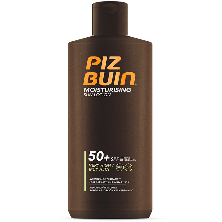 Lotiune protectie solara hidratanta Piz Buin SPF 50, 200 ml