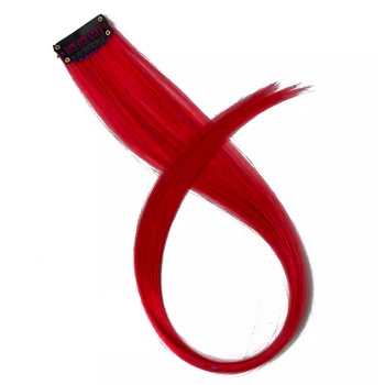 Extensie Clips Mesa colorata din par, Rosu, 55cm Extensie Clips Mesa colorata din par, Rosu, 55cm