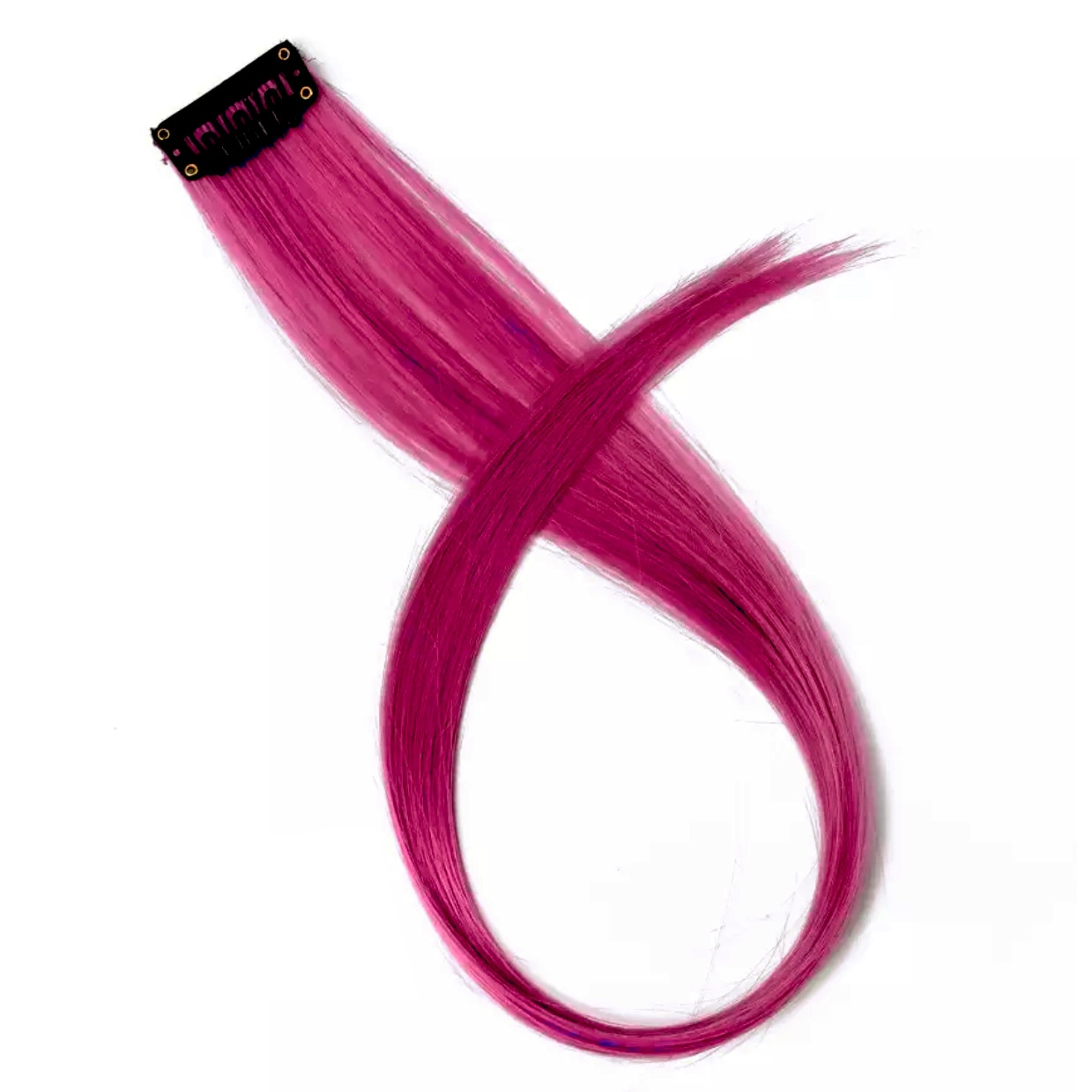 Extensie Clips Mesa colorata din par, Visiniu, 55cm