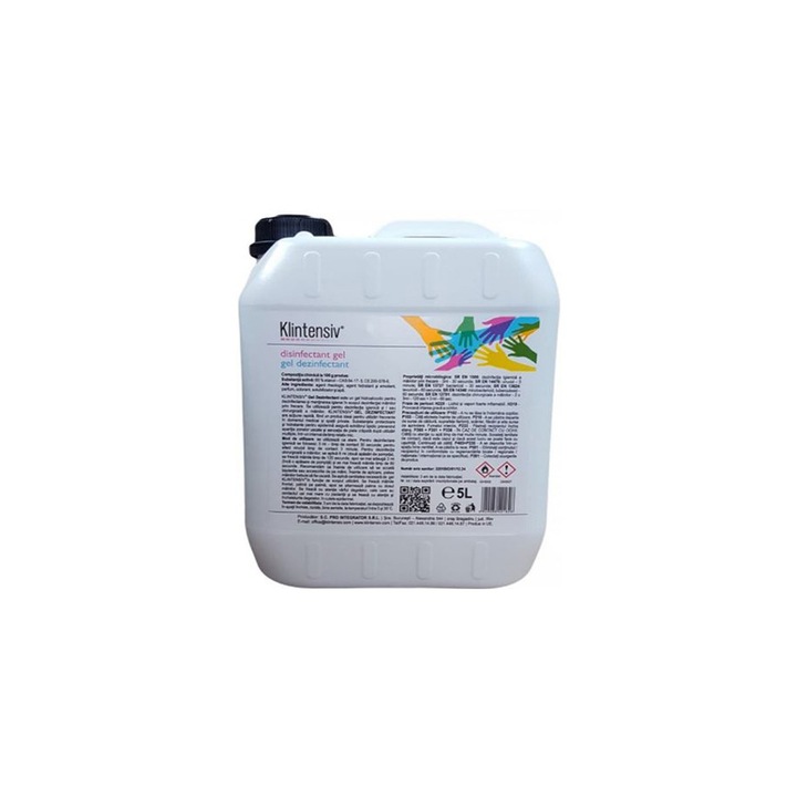 Gel dezinfectant pentru maini, Klintensiv, 5L