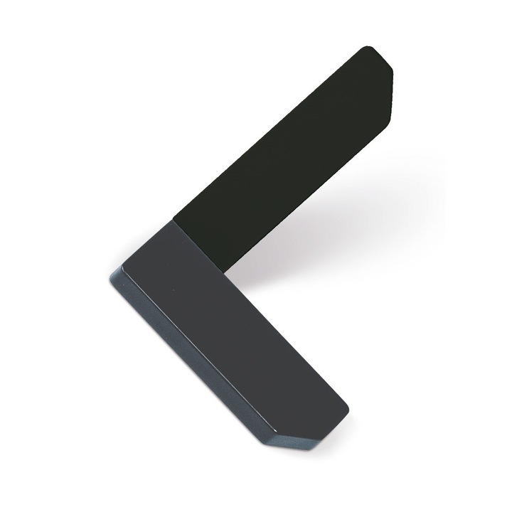 Agatatoare cuier Corner, finisaj gri antracit/negru mat, 101x87x67 mm